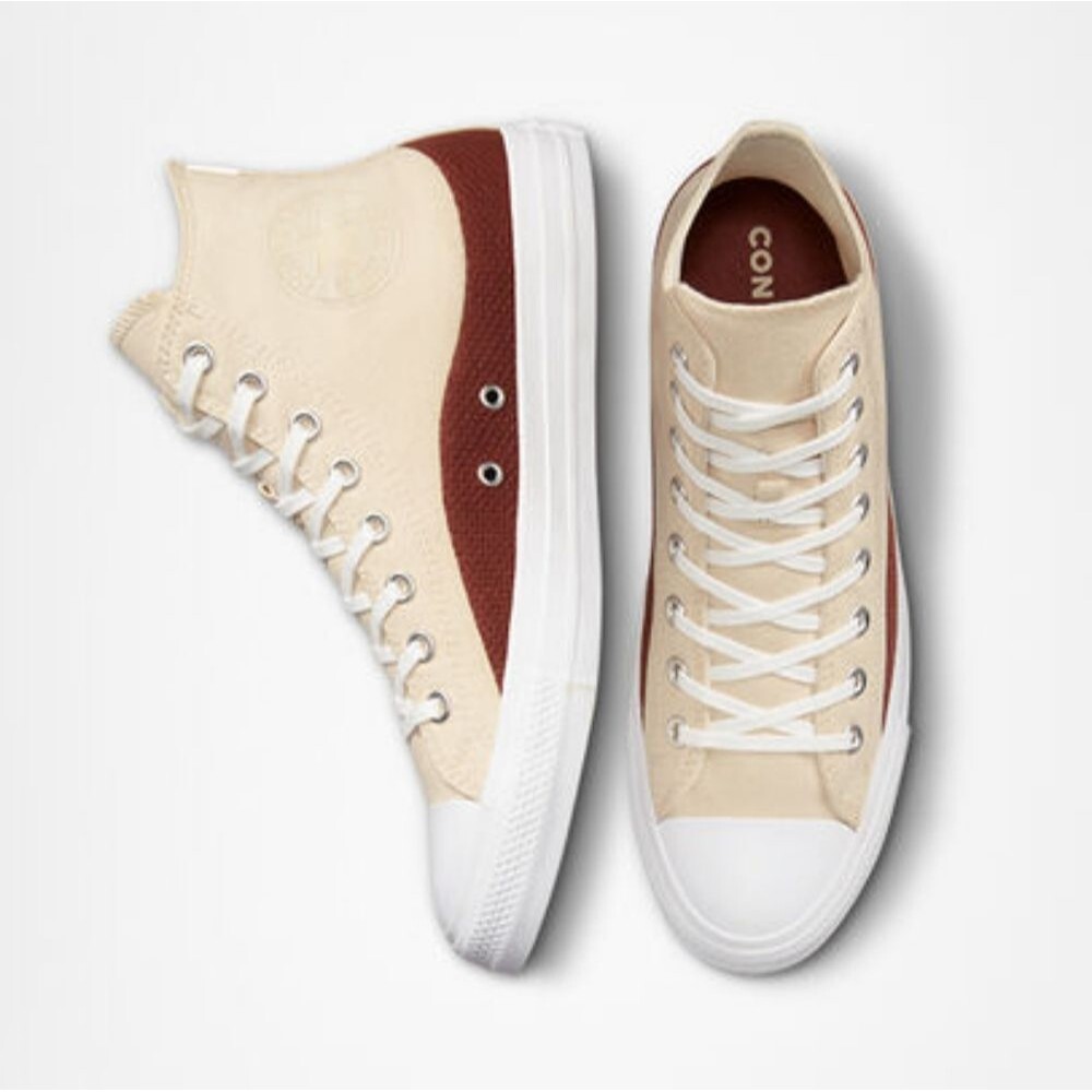 Converse Chuck Taylor All Star Craft Mix Hi Natural Red Oak Size 11 NIB - Picture 11 of 13